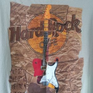 Hard Rock Cafe Niagara Falls N.Y Men's XL T-Shirt Beige.